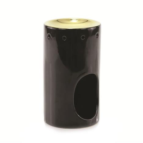 Ashleigh & Burwood Black & Gold Ceramic Oil Burner  £14.36