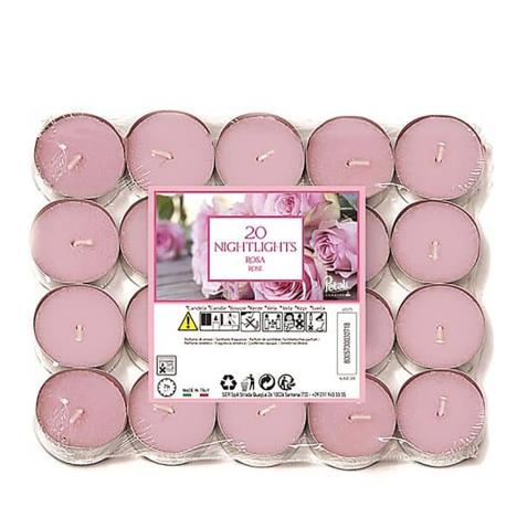Petali Rose Nightlight Tealights (Pack of 20)