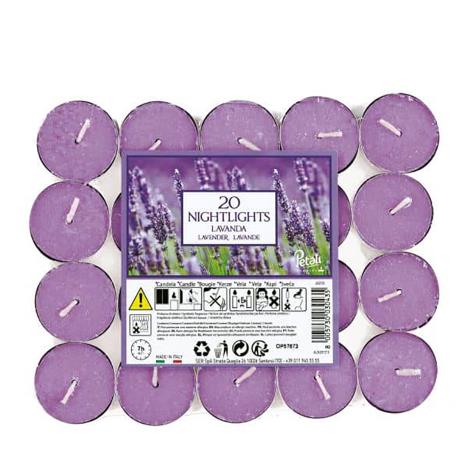 Petali Lavender Nightlight Tealights (Pack of 20)