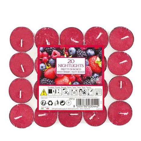 Petali Mixed Berries Nightlight Tealights (Pack of 20)