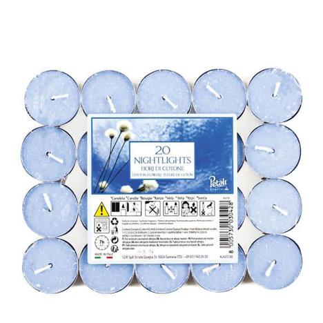 Petali Cotton Flowers Nightlight Tealights (Pack of 20)