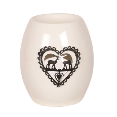 Reindeer White Ceramic Wax Melt Warmer  £4.68