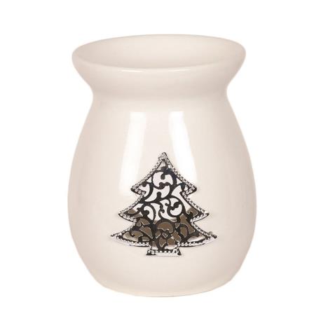 Christmas Tree White Ceramic Wax Melt Warmer  £5.51