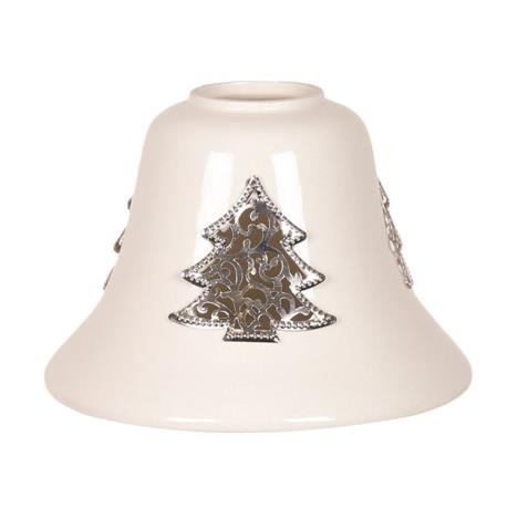 Christmas Tree White Ceramic Large Jar Shade  £7.19