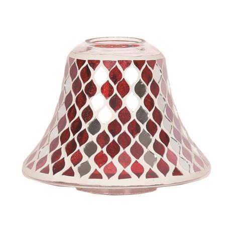 Red Mirror Teardrop Large Jar Shade  £11.69