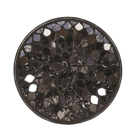Black Mirror Teardrop Candle Plate  £4.04