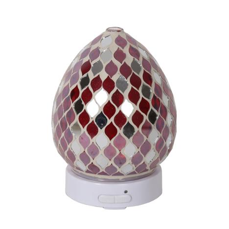 Aroma LED Red Mirror Teardrop Ultrasonic Electric Essential Oil Diffuser  £26.99
