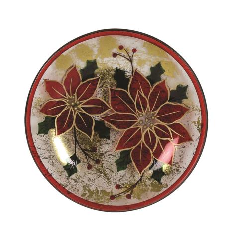 Poinsettia Candle Plate  £4.04
