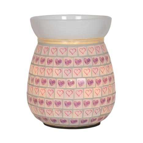 Lilac Heart Electric Wax Melt Warmer  £16.19