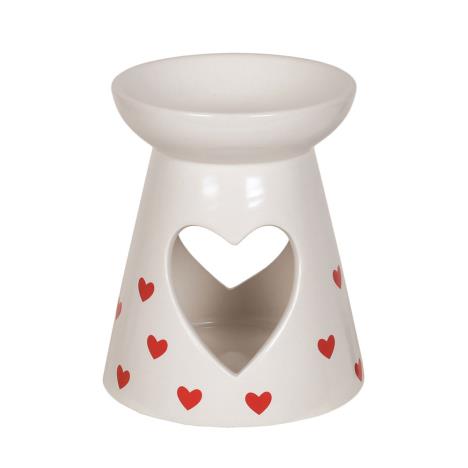 Red Heart Ceramic Wax Melt Warmer  £3.29