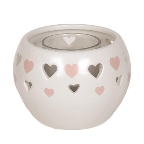Pink Heart Ceramic Tea Light Holder  £2.69