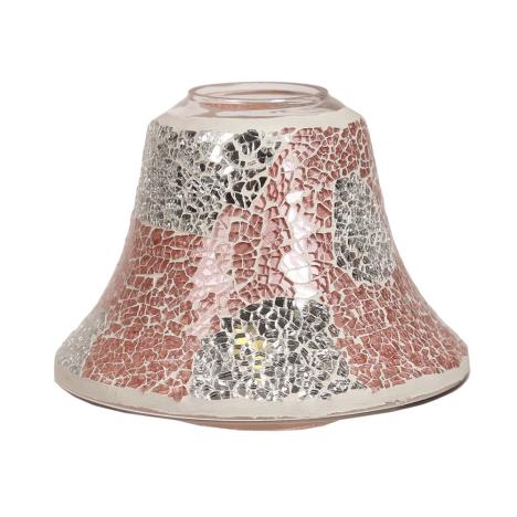 Coral & Silver Crackle Large Jar Shade  £11.69