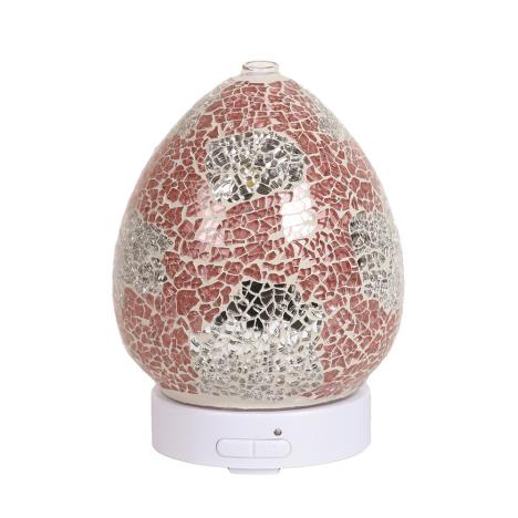 Aroma LED Coral & Silver Ultrasonic Electric Essential Oil Diffuser  £26.99