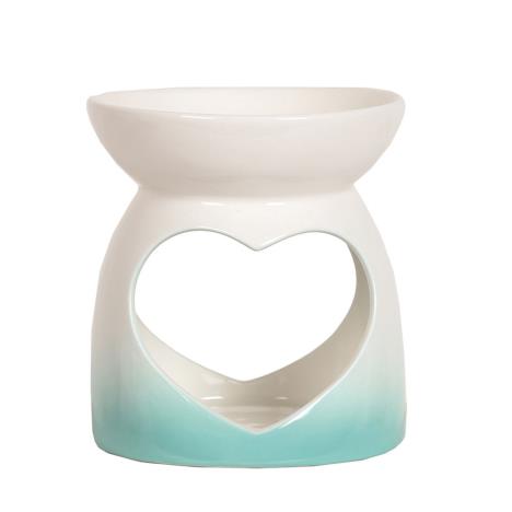 Teal Heart Wax Melt Warmer  £5.39