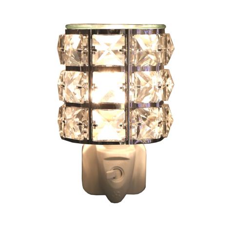 Aroma Clear Crystal Metal Plug In Wax Melt Warmer