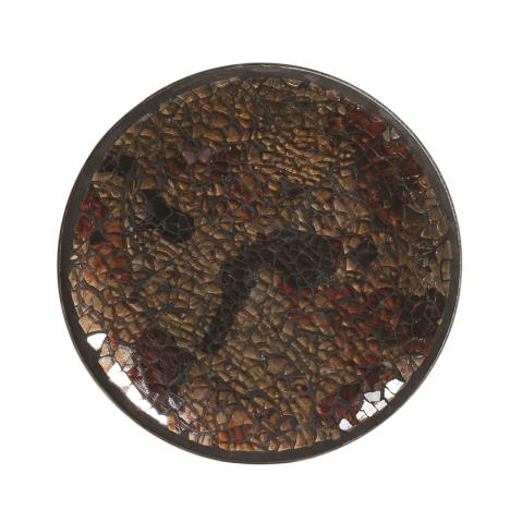 Aroma Amber Crackle Candle Plate  £3.59