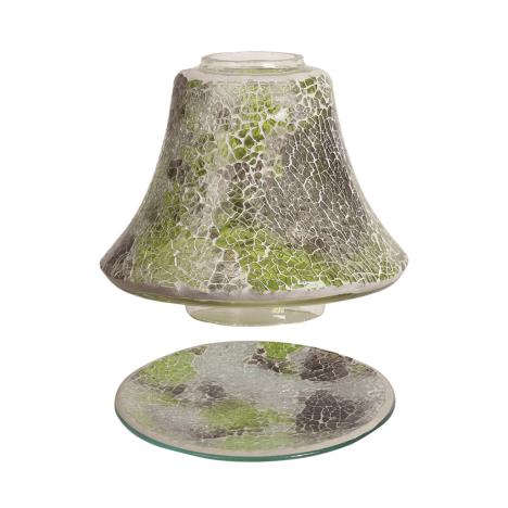 Aroma Jade Crackle Candle Shade &amp; Tray