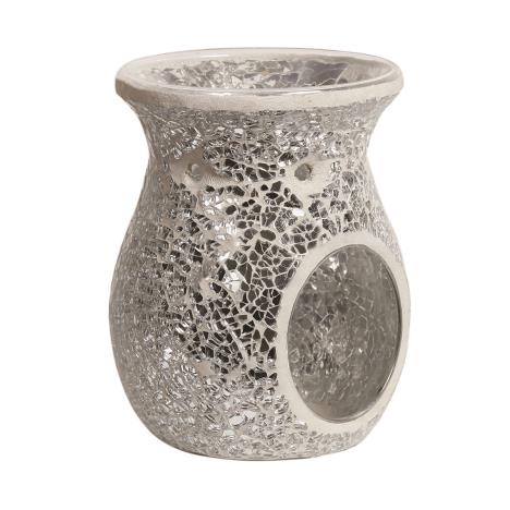 Aroma Silver Crackle Wax Melt Warmer