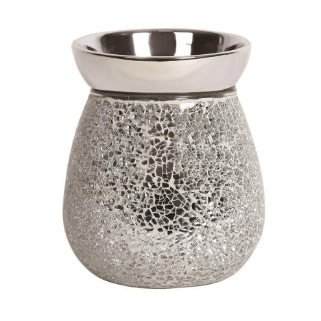Aroma Silver Crackle Electric Wax Melt Warmer  £19.34