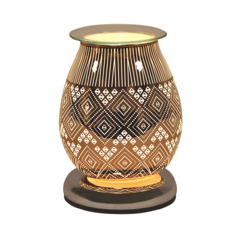 Aroma Damask Burnt Copper Touch Electric Wax Melt Warmer