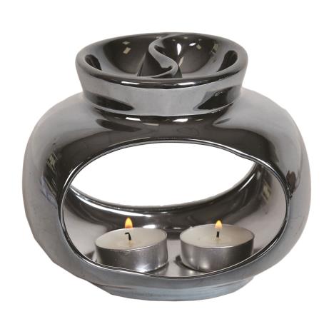 Oval Midnight Double Wax Melt Warmer