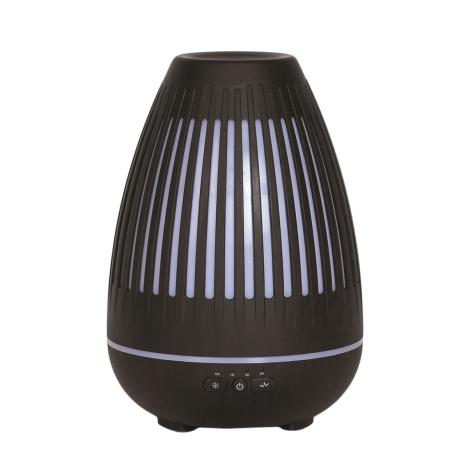 Aroma LED Dark Wood Oval Grill Ultrasonic Electric Oil Diffuser  £25.19