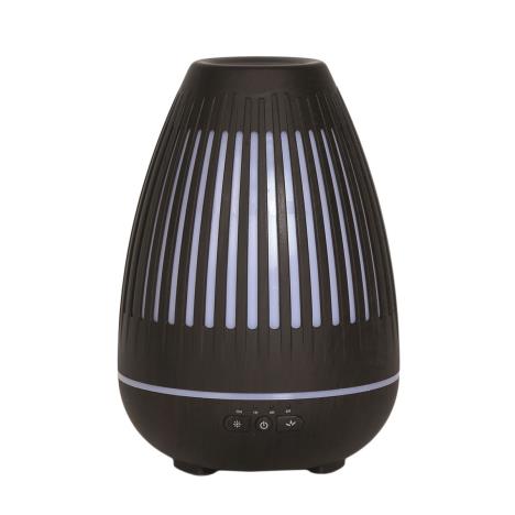Aroma LED Dark Wood Effect Oval Grill Ultrasonic Electric Oil Diffuser