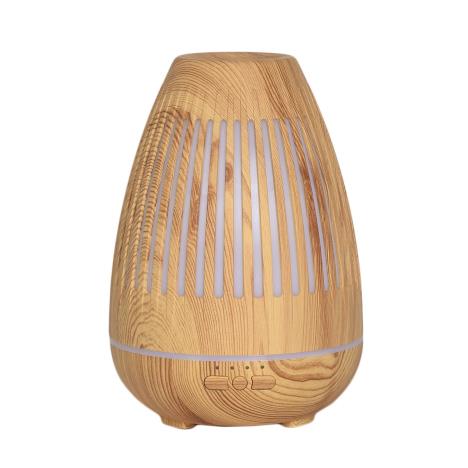 Aroma LED Light Wood Oval Grill Ultrasonic Electric Oil Diffuser  £25.19