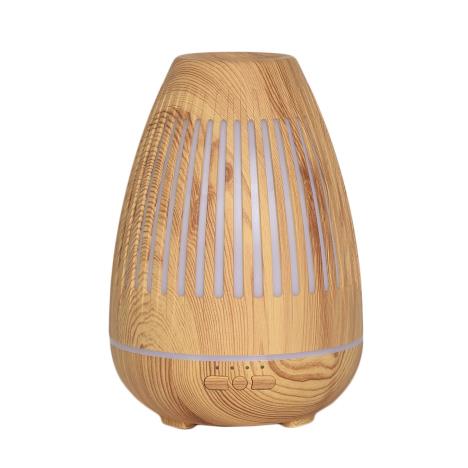 Aroma LED Light Wood Effect Oval Grill Ultrasonic Electric Oil Diffuser