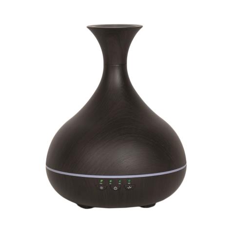 Aroma LED Dark Wood Effect Vase Ultrasonic Electric Oil Diffuser
