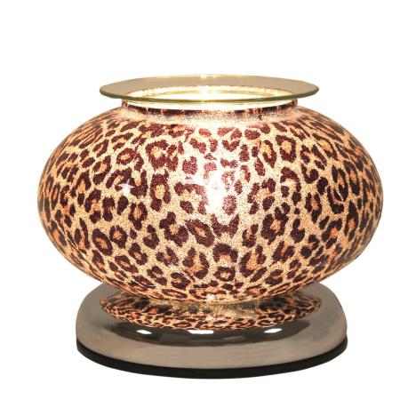 Aroma Leopard Print Ellipse Touch Electric Wax Melt Warmer