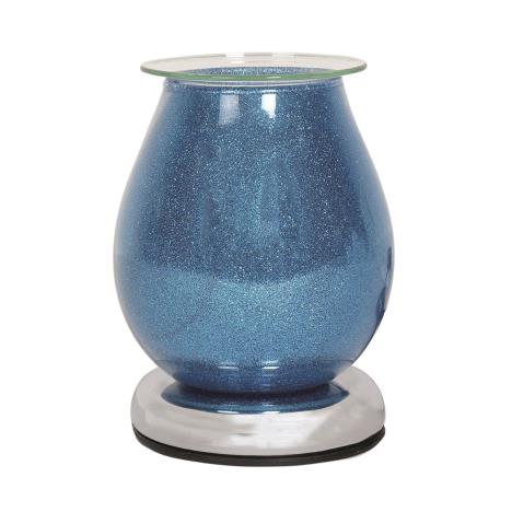 Aroma Blue Sparkle Touch Electric Wax Melt Warmer
