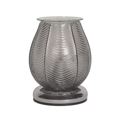 Aroma  Grey Lustre Ribbed Electric Wax Melt Warmer  £23.84