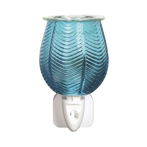 Aroma Aqua Lustre Ribbed Plug In Wax Melt Warmer