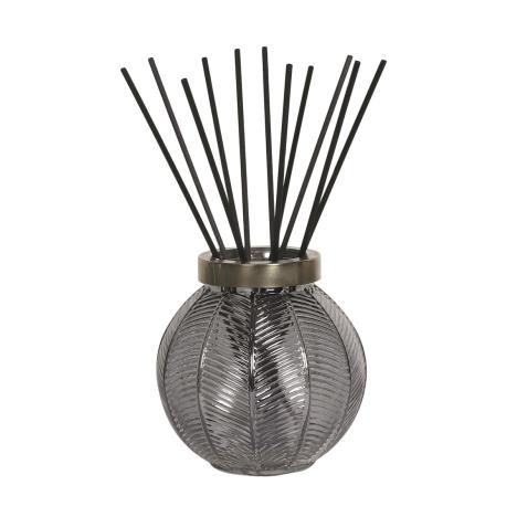 Aroma Grey Lustre Glass Large Reed Diffuser &amp; 50 Fibre Reeds
