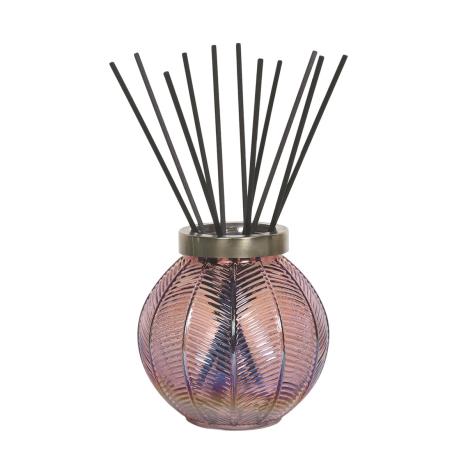 Aroma Pink Lustre Glass Large Reed Diffuser &amp; 50 Fibre Reeds