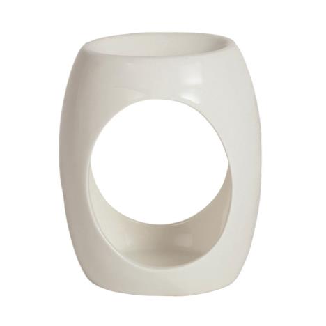 Aroma Oval White Ceramic Wax Melt Warmer  £3.59