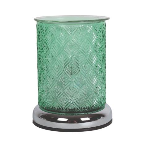 Aroma Light Green Leaf Touch Electric Wax Melt Warmer