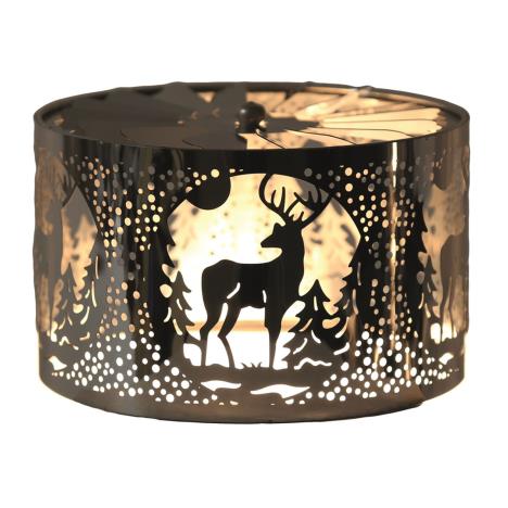 Aroma Silhouette Silver Carousel Stag Shade   £11.69