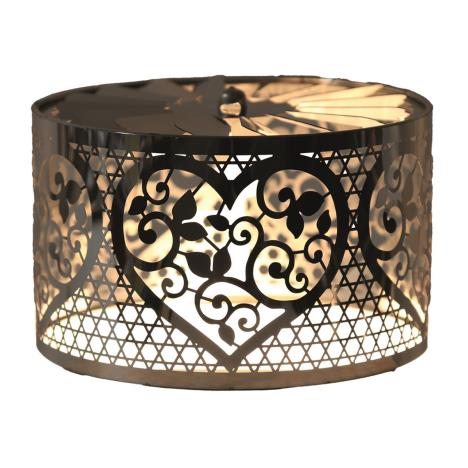 Aroma Silhouette Silver Carousel Heart Shade 