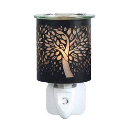 Aroma Black &amp; Gold Tree Of Life Plug In Wax Melt Warmer