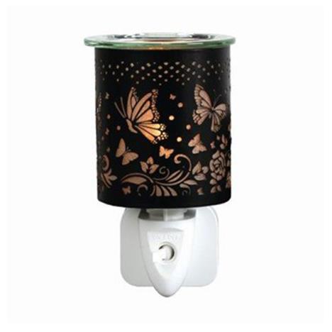 Aroma Black &amp; Gold Butterfly Plug In Wax Melt Warmer