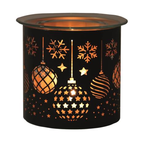 Aroma Black Baubles Jar Sleeve &amp; Wax Melt Warmer