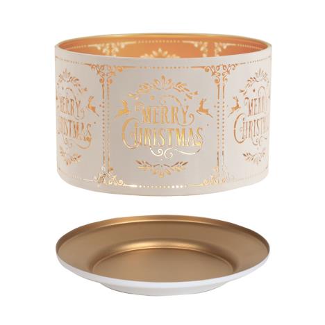 Aroma Silhouette White Merry Christmas Shade &amp; Tray