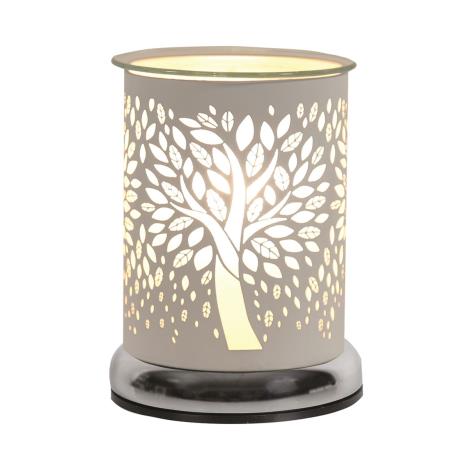 Aroma White Tree Of Life Cylinder Electric Wax Melt Warmer