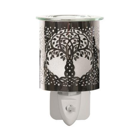 Aroma Chrome Tree of Life Plug In Wax Melt Warmer