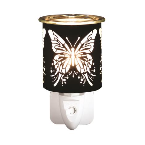 Aroma Black &amp; Gold Large Butterfly Plug In Wax Melt Warmer