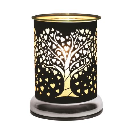 Aroma Black Heart Tree Touch Electric Wax Melt Warmer