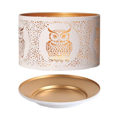 Aroma Silhouette White Owl Shade &amp; Tray
