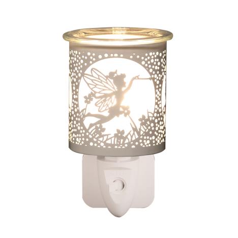 Aroma White &amp; Gold Fairy Plug In Wax Melt Warmer